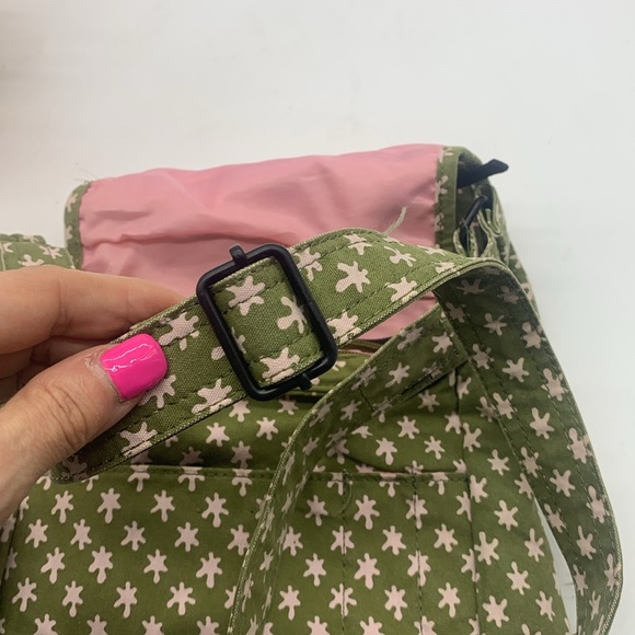 Kavu Green Pink Crossbody Canvas Bag MCB6513N - Picture 7 of 13